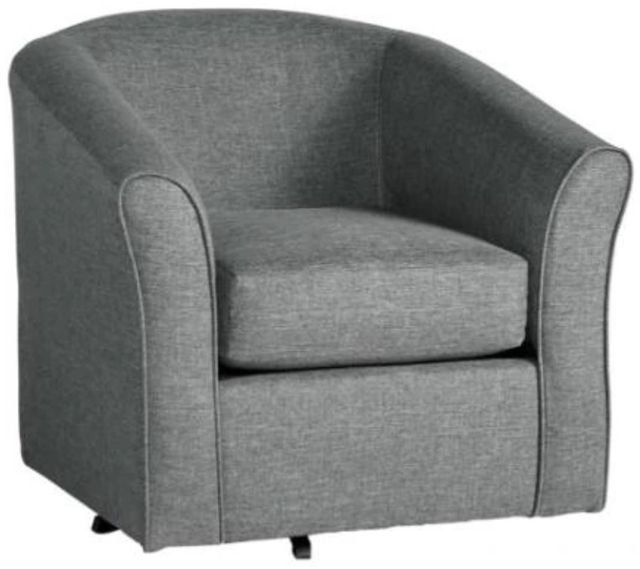 Hughes Furniture® 89 Jitterbug Gray Swivel Chair-0