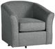 Hughes Furniture® 89 Jitterbug Gray Swivel Chair-0