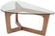 Olliix by INK+IVY Glass Top Coffee Table with Pecan Base-1