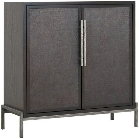 YHD Diego Dark Brown 2-Door Cabinet-0