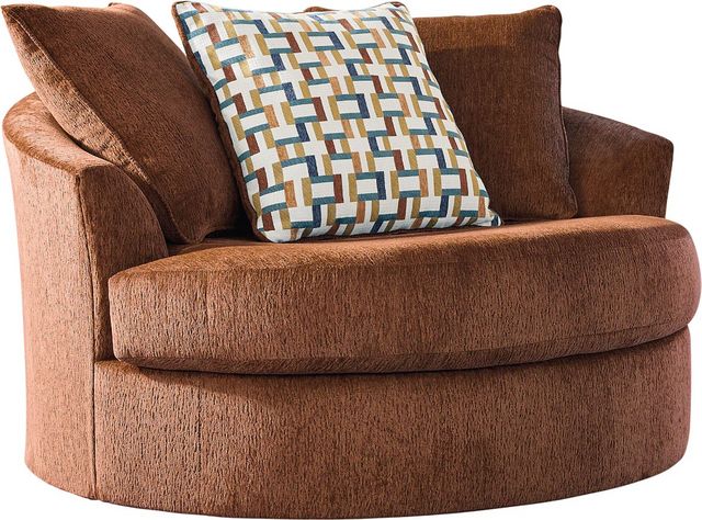Ashley® Laylabrook Spice Oversized Swivel Accent Chair-0