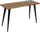 Jofran Inc. Prelude Suede Sofa Table with Black Base-0