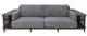 YHD Kenneth Brown/Gray Sideboard Sofa-0