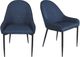 Moe's Home Collection Lapis 2-Piece Dark Blue Dining Chair Set-4