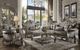 ACME Furniture Versailles Antique Platinum/Silver Leather Chair-2