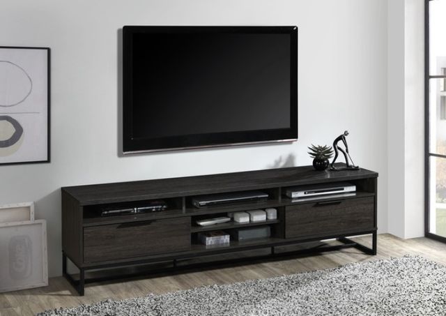 Milton Greens Stars Dark Espresso 71" 3-Shelf TV Stand-2