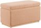 Linon Sunny Tan Brown Rectangle Ottoman-0