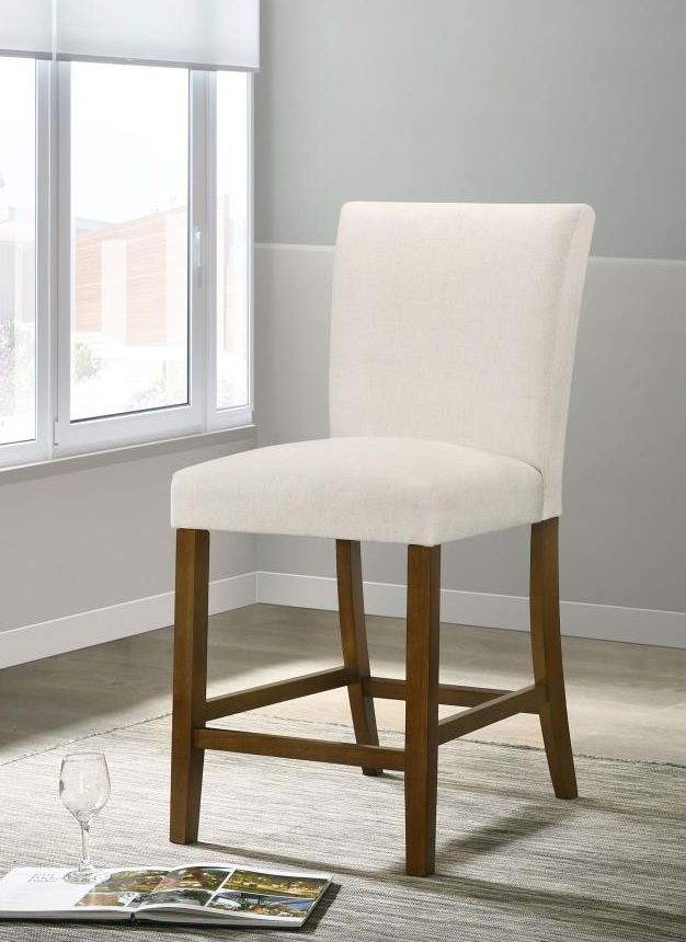 Coaster® Paxton 2-Piece Beige/Brown Upholstered Counter Dining Side Chair-1