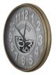 YHD Gold/Silver Metal Lux Gear Clock-4