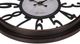 Monarch Specialties Inc. Antique Brown 16" Round Wall Clock with Open Standard Numbers-1