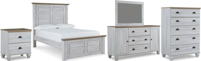 Signature Design by Ashley® Haven Bay 5-Piece Two-Tone Queen Panel Bed-0