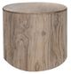 International Furniture Direct White Balam Ivory White End Table-0
