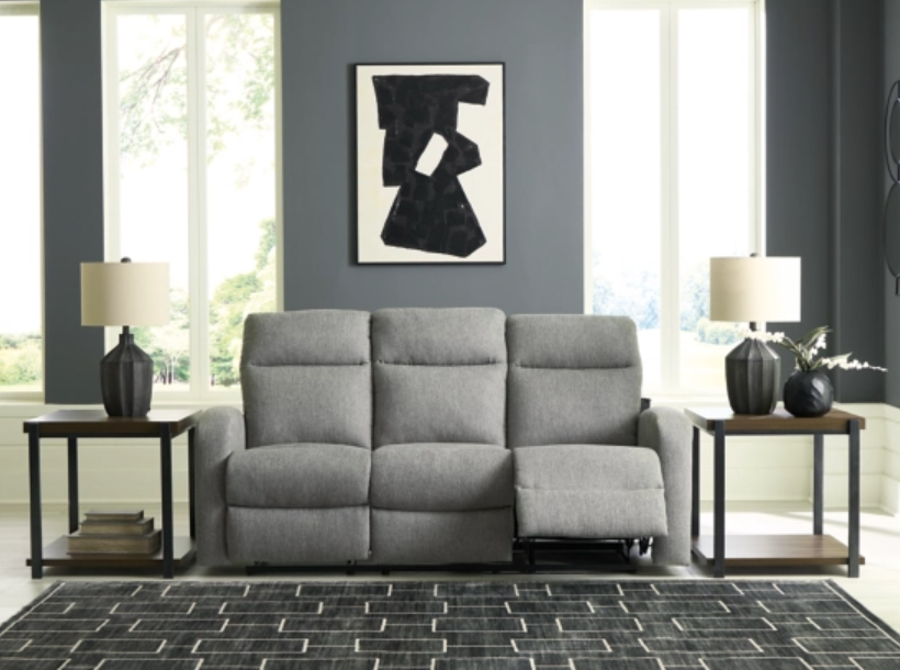 Signature Design By Ashley Moreau Place Manual Reclining Sofa - Thumbnail 2