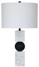 Bassett Mirror Ellendale Black/White Table Lamp-0