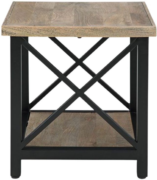 Signature Design by Ashley® Bristenfort Brown End Table with Black Base-2