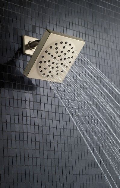 Moen® 90 Degree Chrome One-Function 6" Diameter Spray Head Rainshower-2