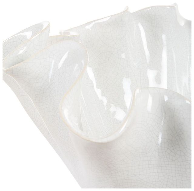 Uttermost® Ruffle Bloom White Bowl-2