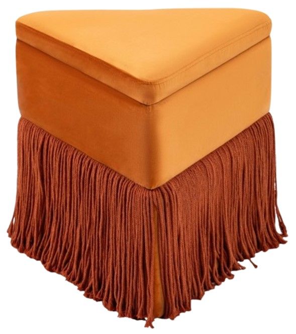Meridian Furniture Trivoli Cognac Ottoman-1