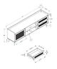 Monarch Specialties Inc. Black 72" TV Stand with Storage-2