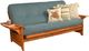 Kodiak Furniture Phoenix Barbados/Linen Aqua Full Futon with Mattress-0