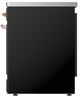 Ilve® Majestic III 30" Glossy Black Pro Style Induction Range with Solid Door and Copper Trim-2