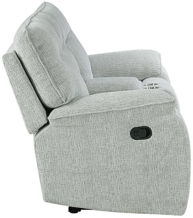 New Classic® Home Furnishings Chablis Mist Gray Manual Reclining Console Loveseat-4