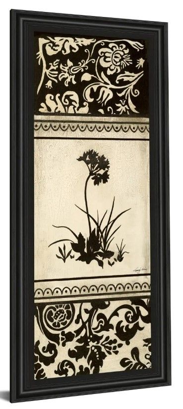 Classy Art Beige/Black Garden Shadow I By Kimberly Poloson Wall Art-0