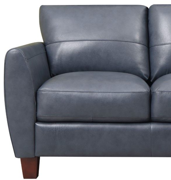 Leather Italia™ Georgetowne Traverse Ocean Blue Loveseat-1
