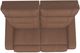La-Z-Boy® Baron Mocha Leather Power Wall Reclining Loveseat with Headrest-5