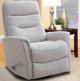 Parker House® Gemini Bloke Cotton Manual Swivel Recliner-4