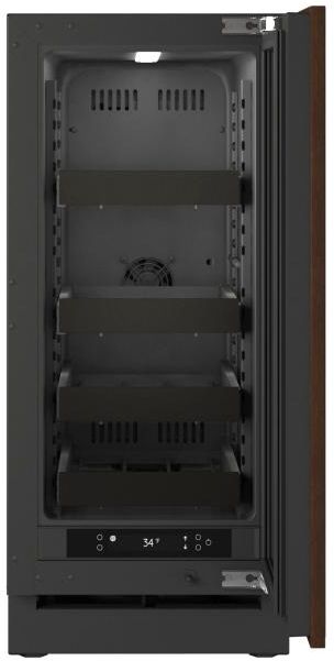 U-Line®  Seamless Collection 15" 2.8 Cu. Ft. Panel Ready Beverage Center with Solid Door-2