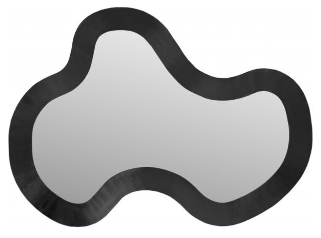 Meridian Furniture Oblique Matte Black Accent Mirror-1