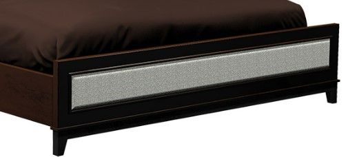 Country View Woodworking American Modern Brown Maple 12-Panel Panel Upholstered Queen Bed-1