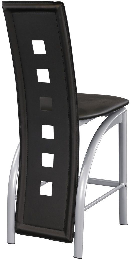 Homelegance® Sona Black/Silver Counter Chair-3