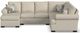 Charisma™ Florence Cream Stationary Sectional-1