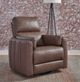 Liberty Furniture Reilly Aline Saddle Leather Power Swivel Glider Recliner-2
