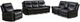 Mazin Furniture Emerson Black Upholstered Rocker Recliner-2
