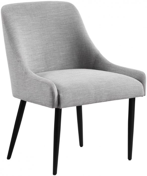 Meridian Furniture Camden Black/Gray Upholstered Dining Side Chair-0