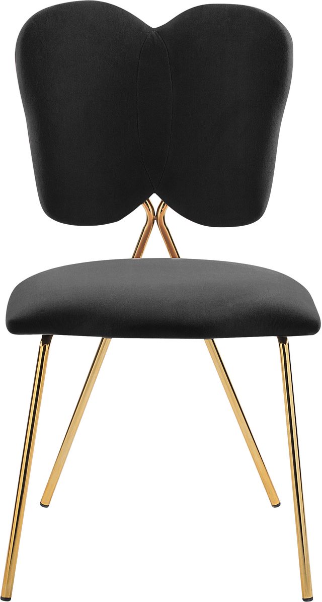 Meridian Furniture Angel Black Velvet Dining Chair-1