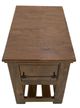 International Furniture Direct Walnut Brown Chairside Table-2