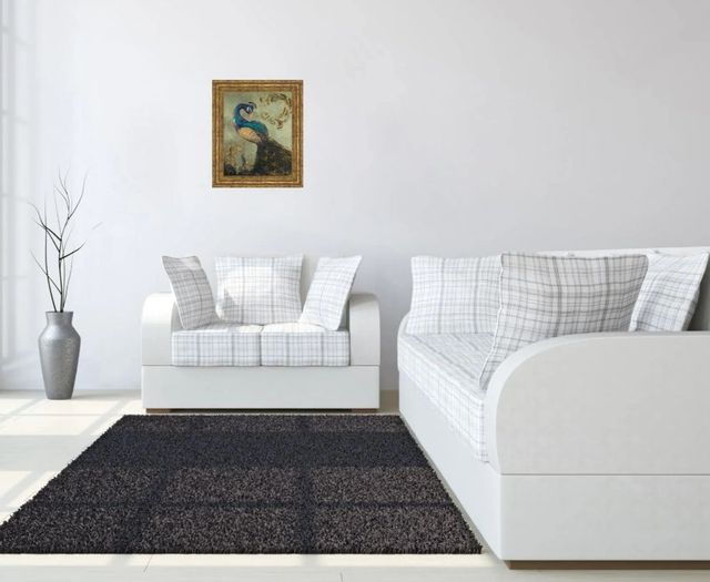 Classy Art Peacock on Sage Il by Tiffany Hakimipour Gold Wall Art-2