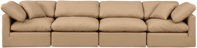 Meridian Furniture Indulge 4-Piece Tan Sofa-1