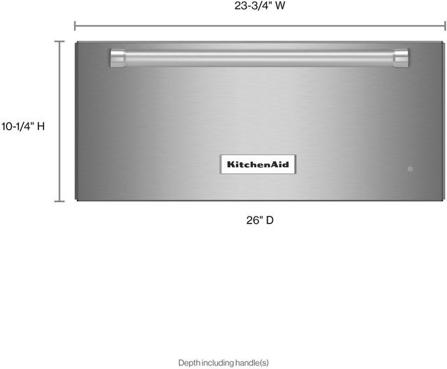 KitchenAid® 24" Stainless Steel Slow Cook Warming Drawer-1