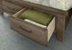 Vaughan-Bassett Sawmill Saddle Gray King Louver Storage Bed-3