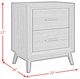 Elements International Santa Barbara Walnut 2-Drawer Cabinet-1