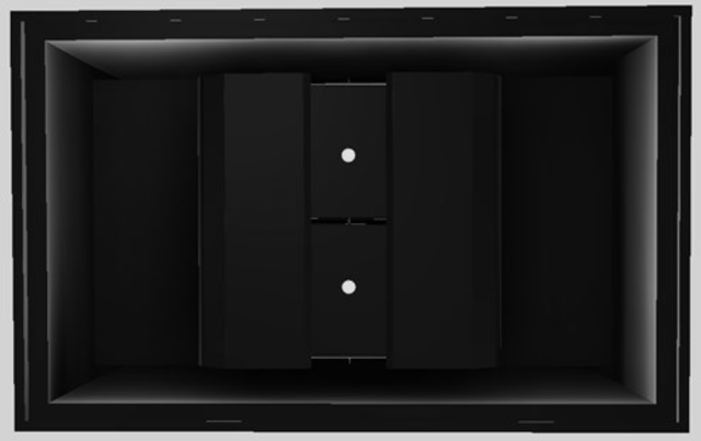 Vent-A-Hood® Designer Series 48" Black Island Range Hood-3