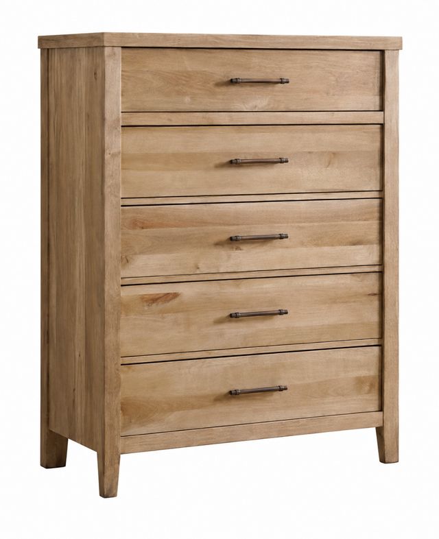 Vaughan Bassett Pure Maple 5 Drawer Chest In Natural Maple-0