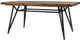 Olliix by INK+IVY Reclaimed Brown/Gun Metal Trestle Dining/Gathering Table-0
