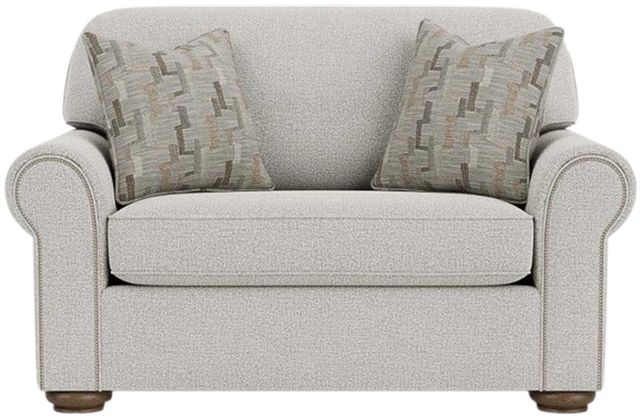 Flexsteel® Preston Silver Glacier Twin Sleeper Chair-1