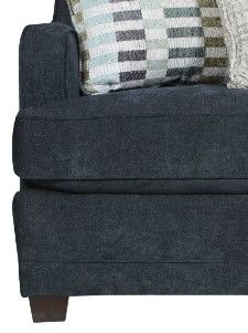 Furniture Fusion Elise Ink Blue 87" Sofa-1